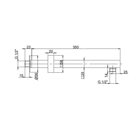 Кронштейн для душа Paini 50PZ745QQ35 черный матовый