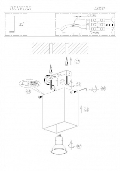Накладной светильник Denkirs DK2027 DK2027-WH