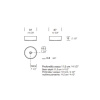 Раковина Milldue Basic C37 37 8920*0 Bianco Opaco