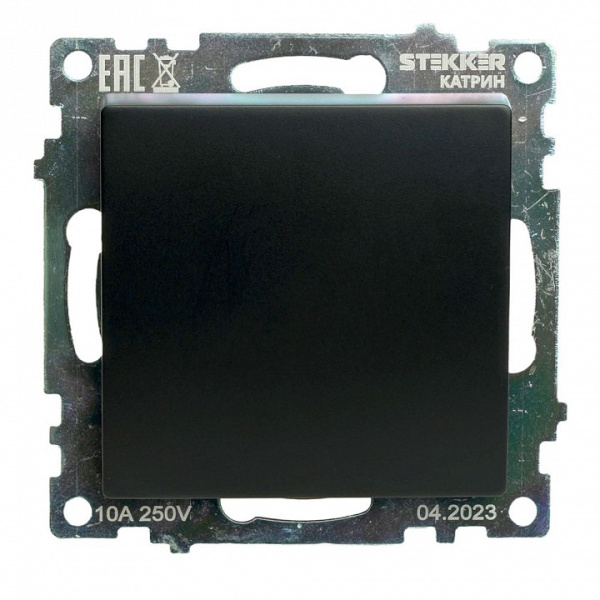 Выключатель одноклавишный без рамки Stekker Катрин 49177