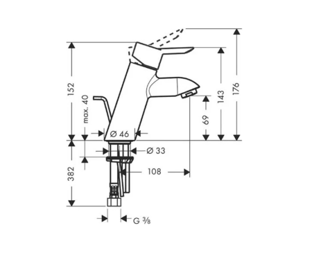 Смеситель для раковины hansgrohe Focus S 31701000