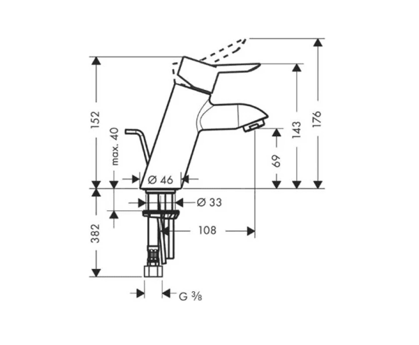 Смеситель для раковины hansgrohe Focus S 31701000