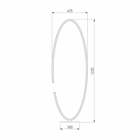 Торшер Eurosvet Gap 80415/1 сатин-никель