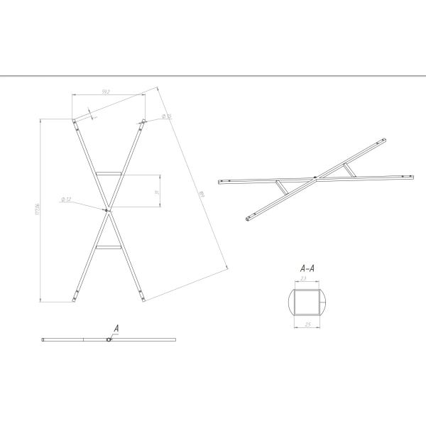 Каркас для ванны 180x80 Eurolux E5018070055