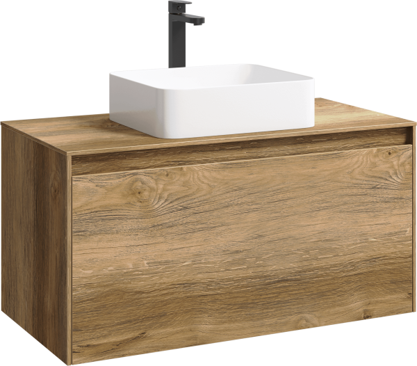 Тумба под раковину без фасада AQWELLA 5 Stars Mobi 100 MOB0110DB дуб балтийский