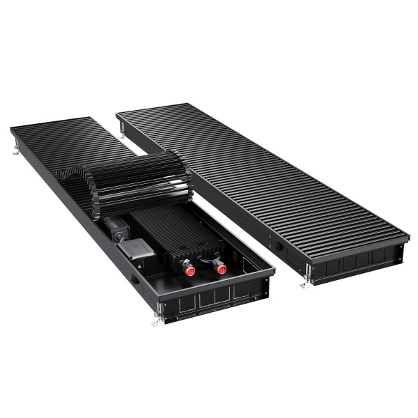 Конвектор внутрипольный Royal Thermo ATRIUM TURBO-80/300/2300-DG-U-BL