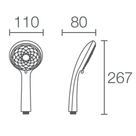 Лейка для душа Jacob Delafon AWAKEN E72421RU-CP
