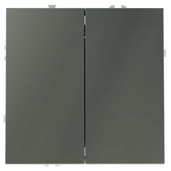 Переключатель перекрестный двухклавишный без рамки Voltum S70 VLS020506