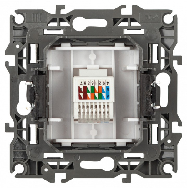 Розетка Ethernet RJ-45 без рамки Эра Эра 12 12-3107-01М