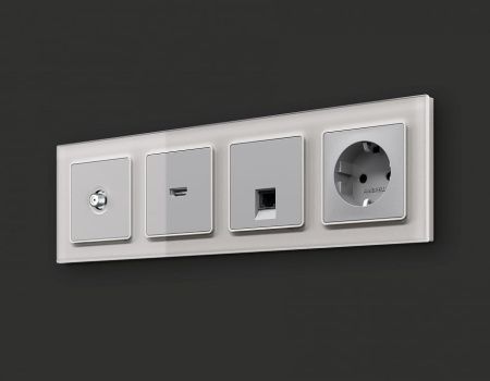 ТВ-розетка без рамки Ambrella Volt ALFA MA413050