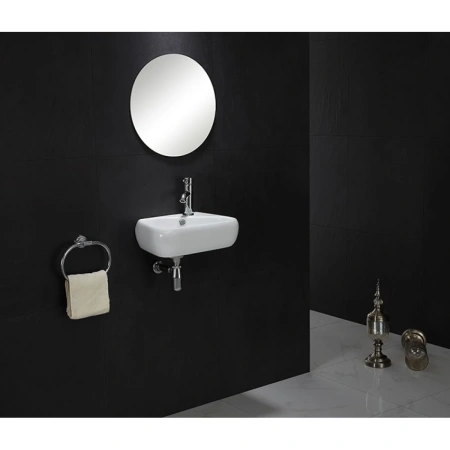 Раковина CeramaLux 9275L 45x28 см L, рукомойник, белый
