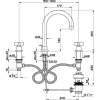 Смеситель для раковины Cisal Barcelona BA00106021