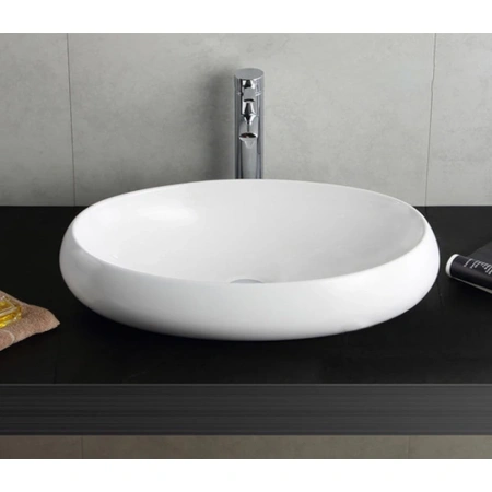Раковина-чаша CeramaLux 9030A 60x40 см, накладная, белый