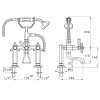 Смеситель для ванны Stella Eccelsa EC 02207 AU00 золото
