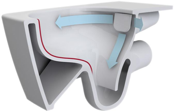 Унитаз Vitra Zentrum Rim-Ex 9824b003-7207