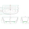 Акриловая ванна 170x80 см Vagnerplast Benin KRBV178BEN9X-64