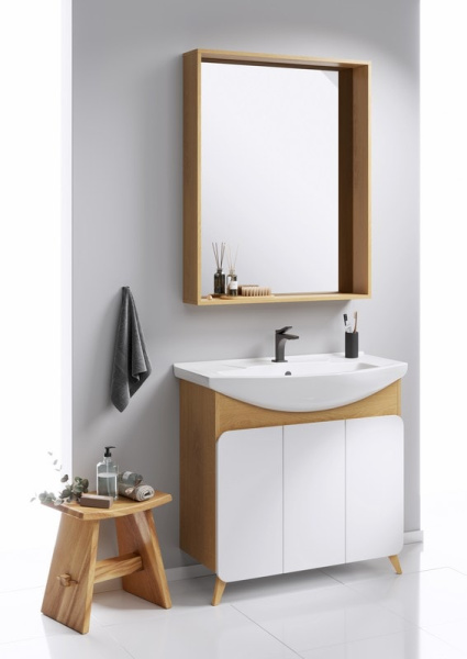 Тумба под раковину Aqwella Basic BAS0108DZ 85 см