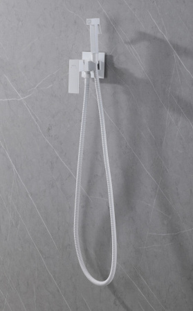 Гигиенический душ Abber Daheim AF8226W со смесителем белый матовый