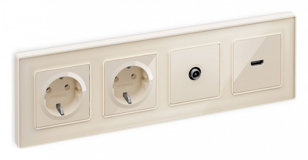 Накладка для ТВ-розетки Ambrella Volt Quant AP3130