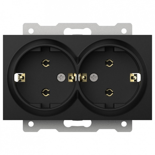 Розетка двойная с заземлением, без рамки Elbi Eleсtriс Zena Vega 609-014800-907