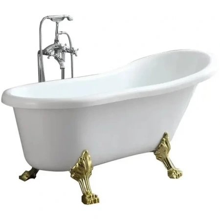 Акриловая ванна Ceruttispa Classic CT9667 157x77 см, отдельностоящая, белый