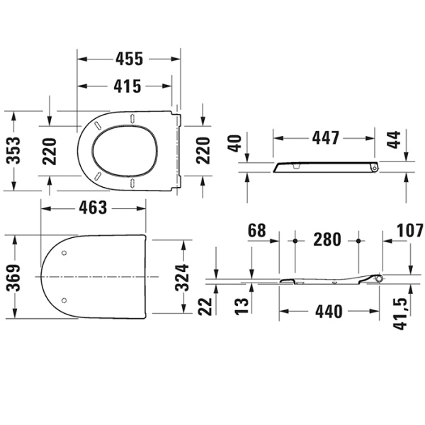 Крышка-сиденье для унитаза Duravit Qatego 0026890000