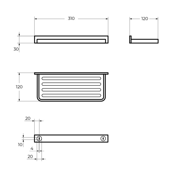Полка Cezares Maxima CZR-F-8917A